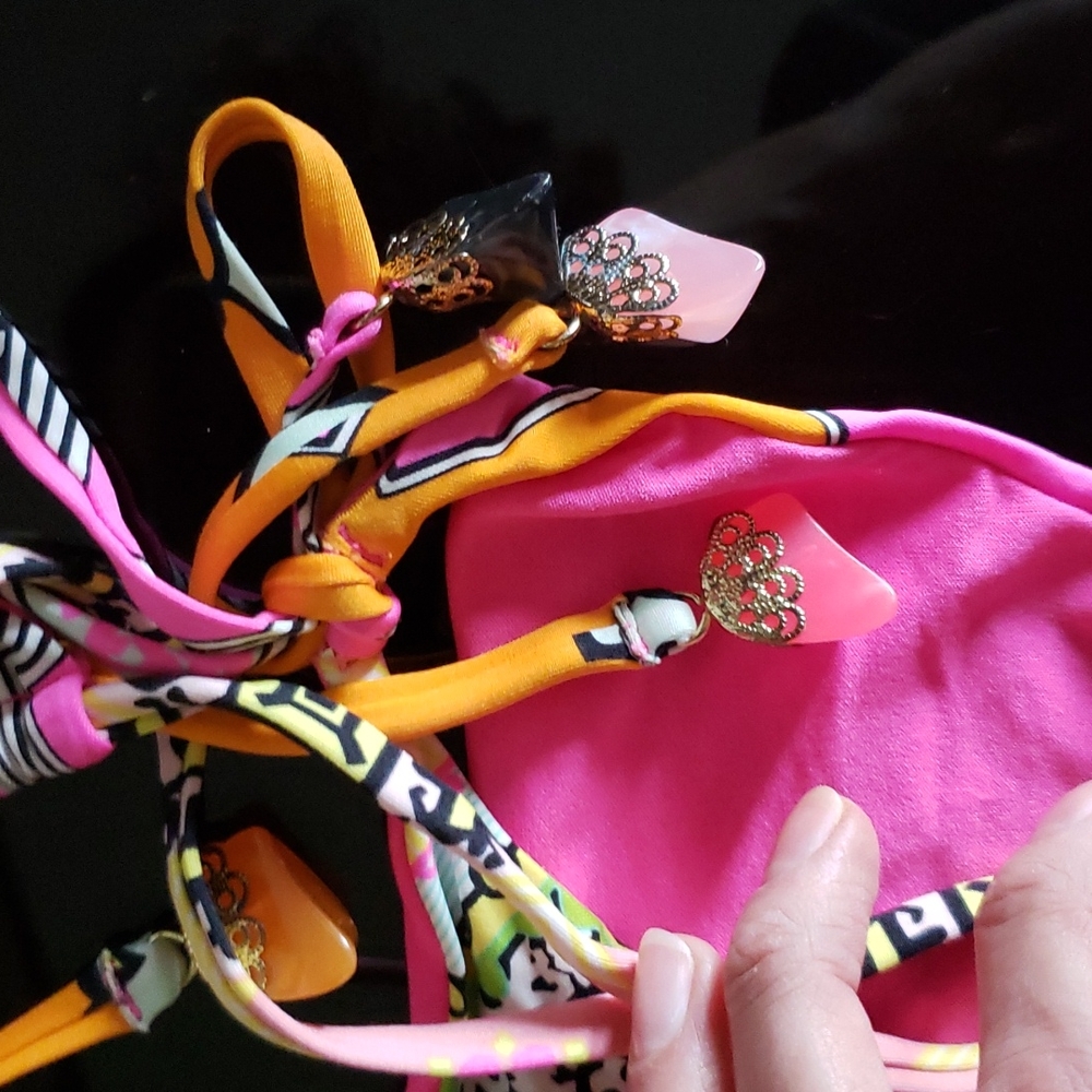 2/20 Hot Pink String Bikini - Picture 4 of 5